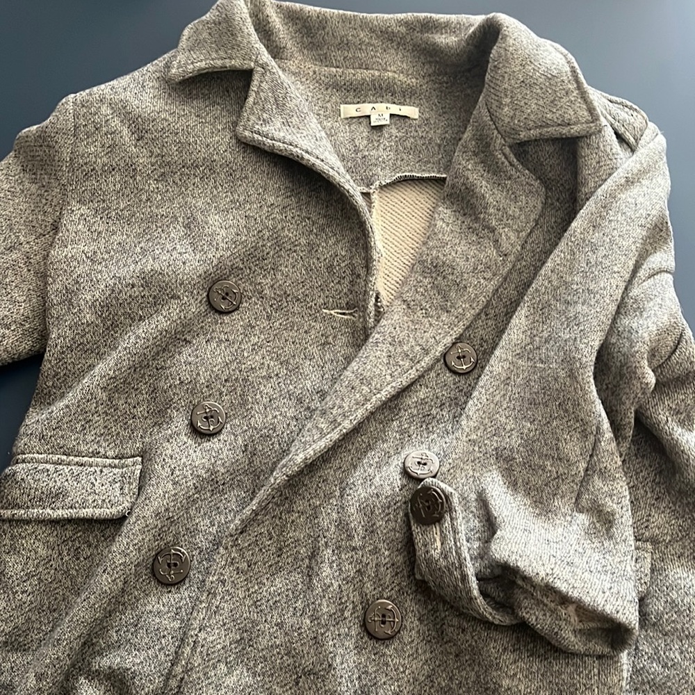 Cabi gray button jacket! Size M
